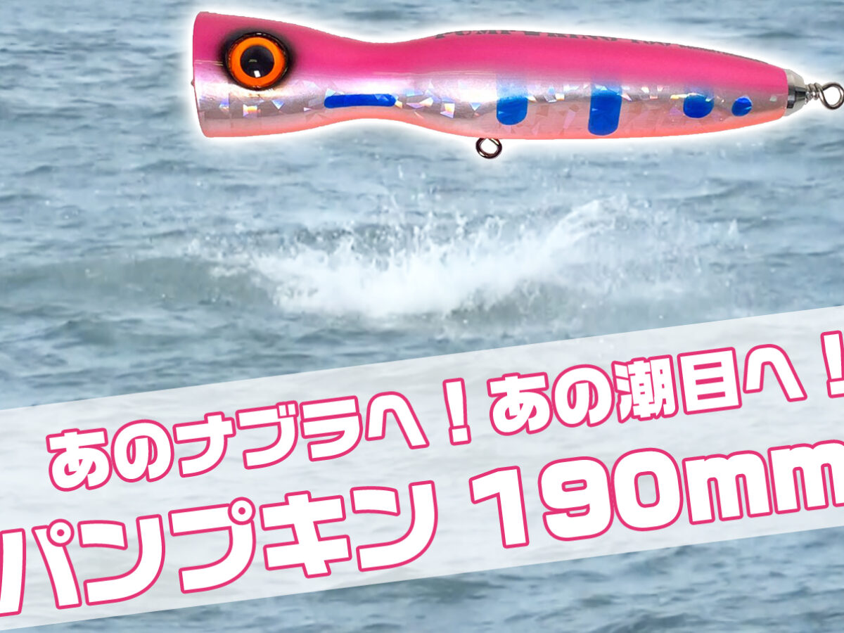 【あのナブラへ、あの潮目へ】スカジットデザインズコラボのカッ飛びポッパー「パンプキン 190mm」