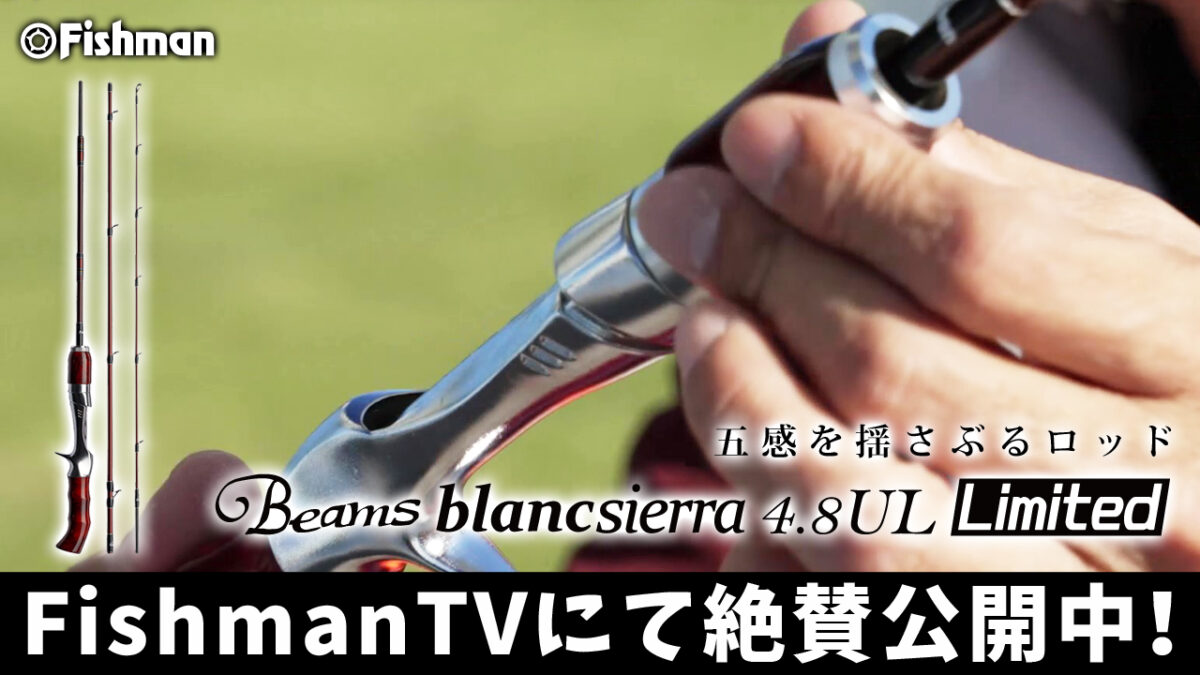 🆕新作公開中】五感揺さぶる至高の1本。渓流ベイトの極みへ「Beams blancsierra4.8UL LIMITED（ビームス  ブランシエラ4.8UL リミテッド）」 - Fishman（フィッシュマン）